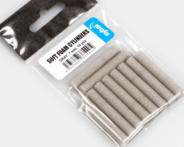 Soft Foam Cylinders, Gray, 7 mm